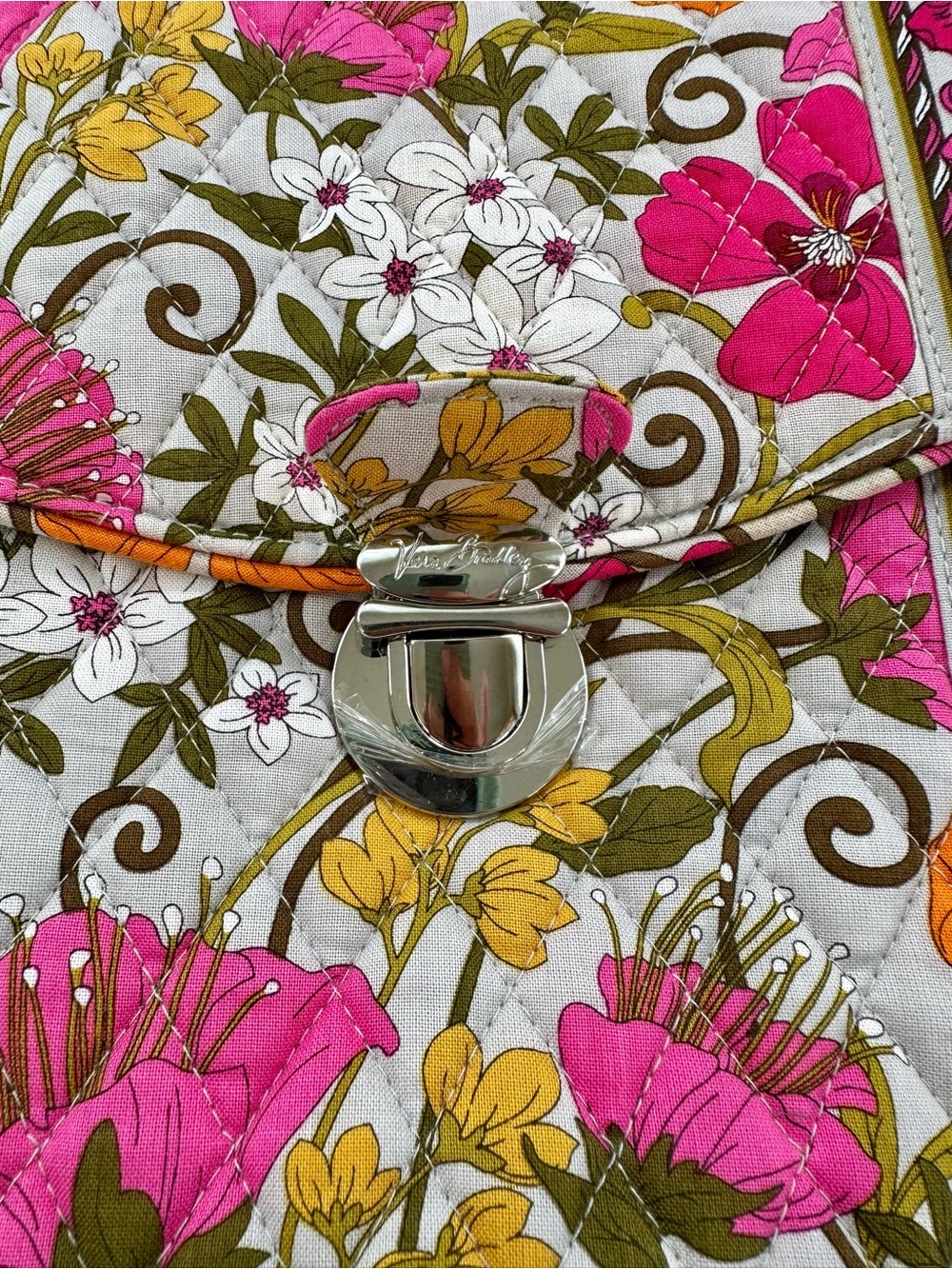 Vera Bradley Tea Garden Attaché Case, Retro Florals, Retired 2011, Computer Bag - Picture 10 of 16